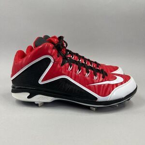 Nike Swingman MVP 2 Baseball Cleats Men's Red Ken Griffey Jr. Metal Spike Shoes‎
